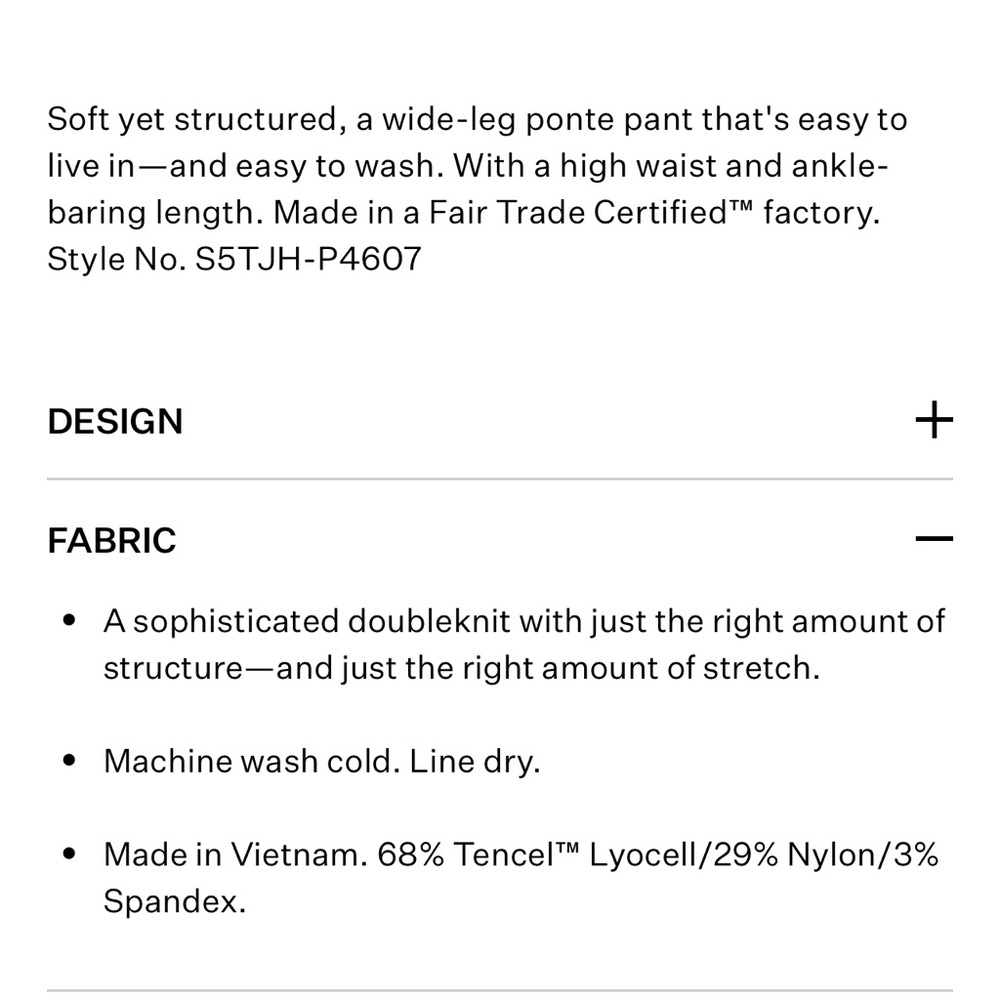 Eileen Fisher Washable Ponte Wide-Leg Pants in “bone” - Picture 8 of 14